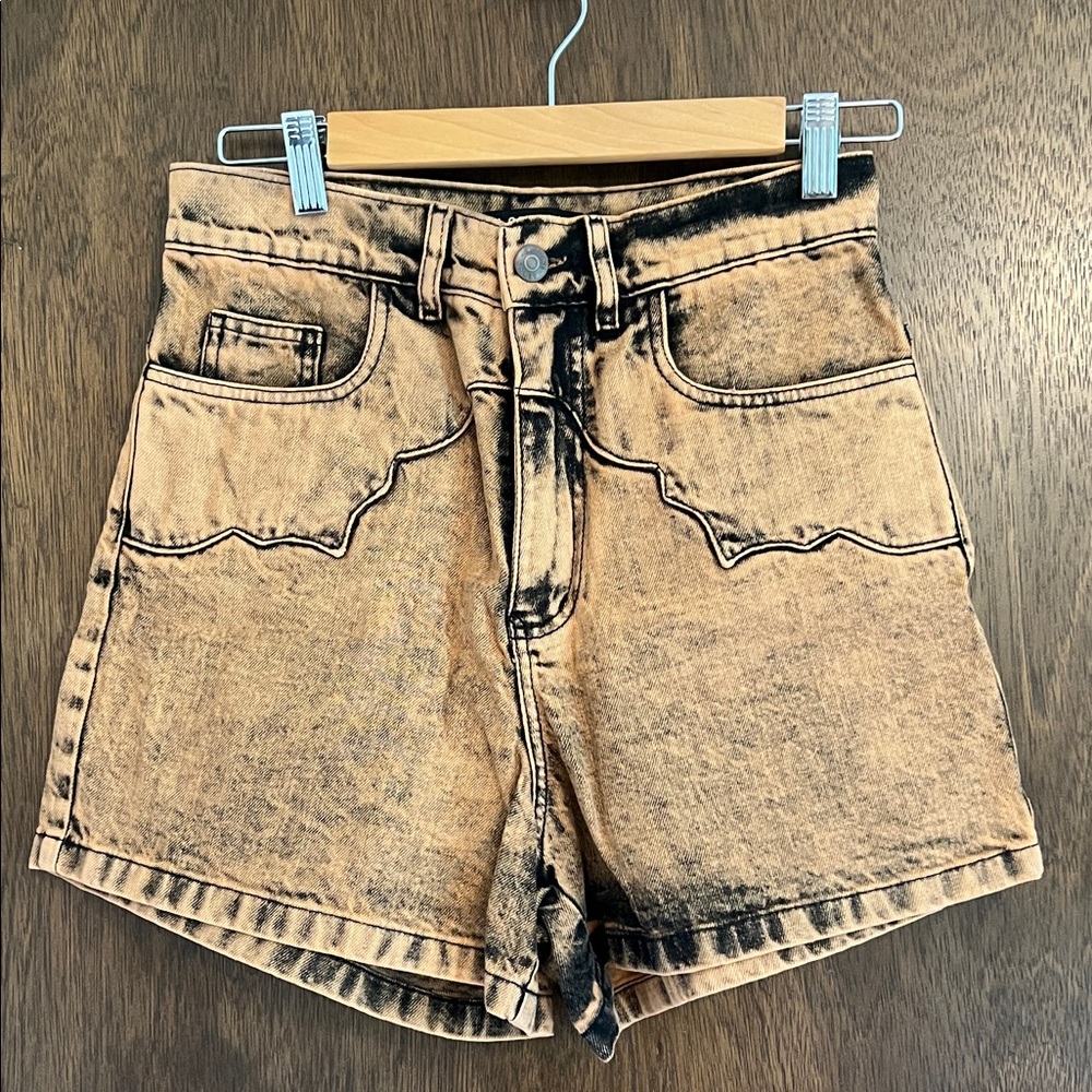 Denim western high waisted Women Shorts